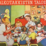 Aili Klamin kirjoittama ja Inkeri Lapintien kuvittama Valkotakkisten talossa oli pieni kuvakirja lapsille, jotka joutuivat sairaalaan.