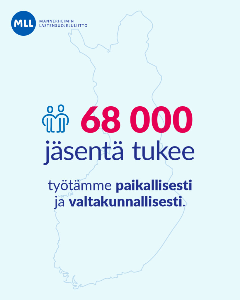 68 000 jäsentä tukee työtämme paikallisesti ja valtakunnallisesti